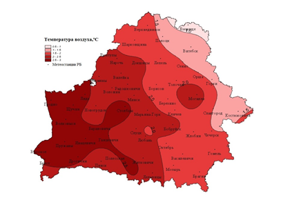 Карта осадков березино